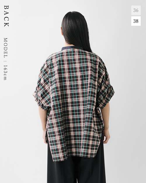whyto ホワイト ワイド スクエア ブラウス “wide square blouse