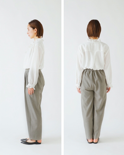 ホワイト ラウンドテーパードパンツ WHYTO. WHT25HPT4047 国内正規品 2025春夏新作 送料無料 whyto ホワイト ラウンド テーパード パンツ “round tapered pants