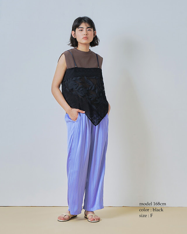 whyto ホワイト レース コンビネーション キャミソール “lace