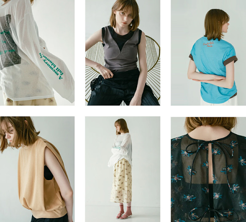 whyto ホワイト シアー コンビネーション 2way タンクトップ “sheer