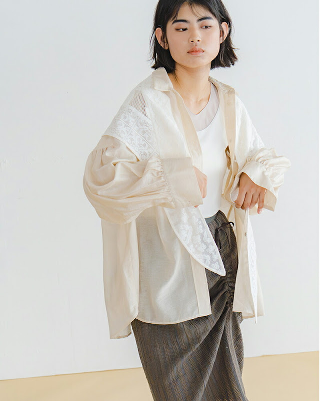 whyto ホワイト シアー コンビネーション 2way タンクトップ “sheer