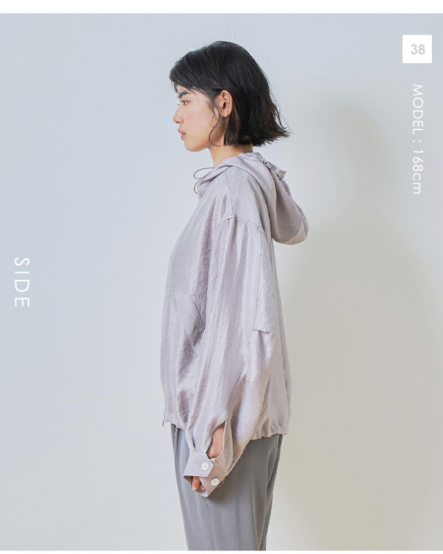 whyto ホワイト シャイニー フーディー ブルゾン “shiny hoodie