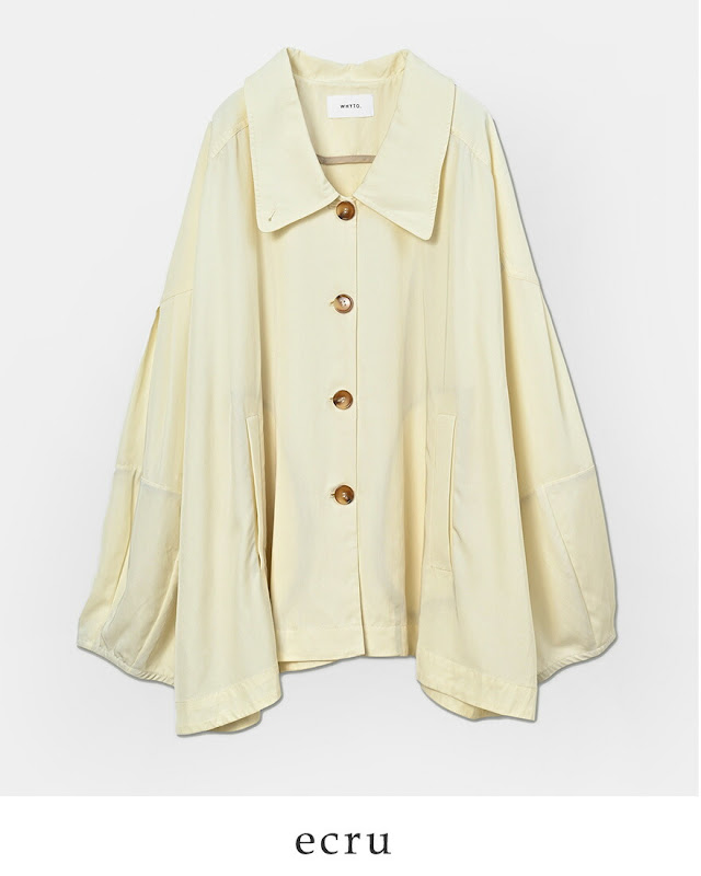 whyto ホワイト テントライン ジャケット “tent line jacket