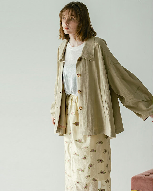 whyto ホワイト テントライン ジャケット “tent line jacket