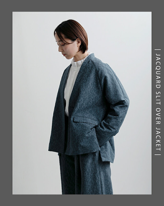 40%OFF】 whyto ホワイト ジャガード スリット オーバーサイズ