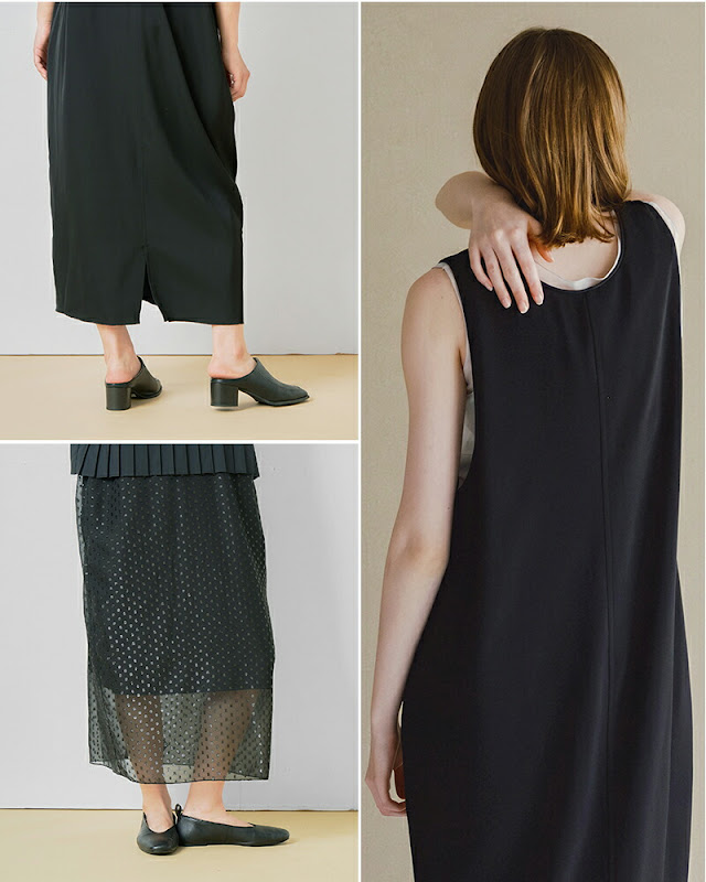 whyto ホワイト Uネック コクーン ドレス “u neck cocoon dress