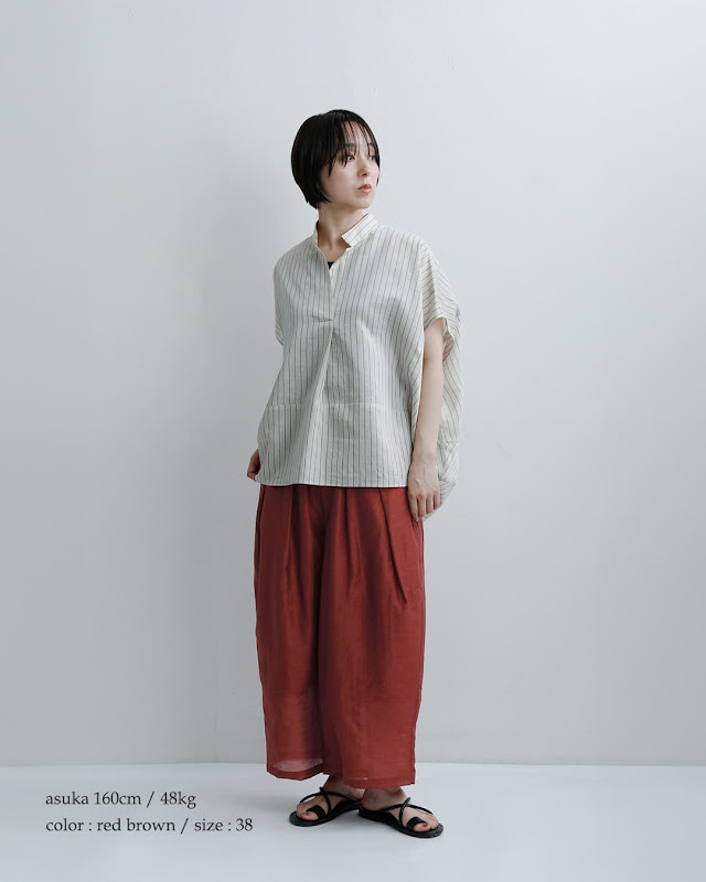 30%OFF】 whyto ホワイト シアー ボリューム トラウザーパンツ “sheer