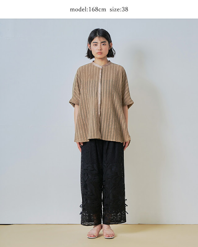 whyto ホワイト レース コンビネーション パンツ “lace combination