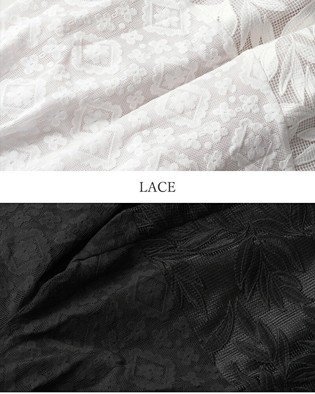 whyto ホワイト レース コンビネーション パンツ “lace combination