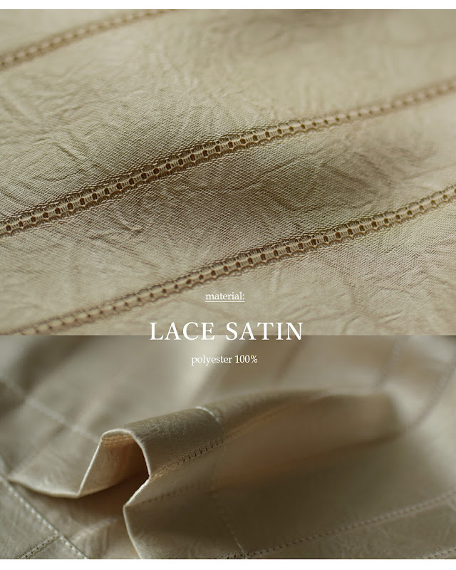 whyto ホワイト レースサテン オーバーサイズ サロペット “lace stain