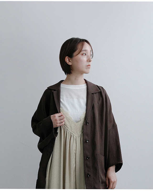 whyto ホワイト レースサテン オーバーサイズ サロペット “lace stain