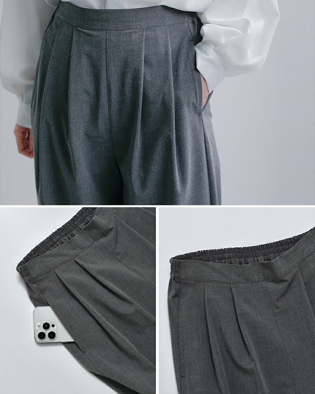 30%OFF】 whyto ホワイト サマーウールライク タック ワイド