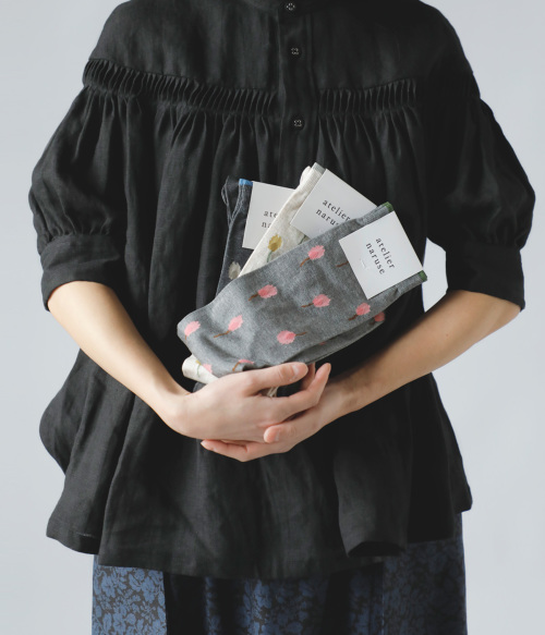 ととはちこatelier naruse 靴下 3足セット cotton ～W stripe～ high socks - atelier naruse｜Online