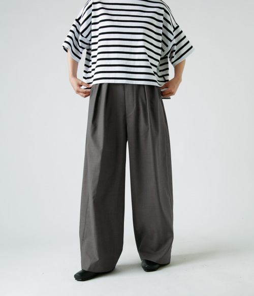 WOMEN'S】TOUJOURS（トゥジュー）“Back String Waist Overalls