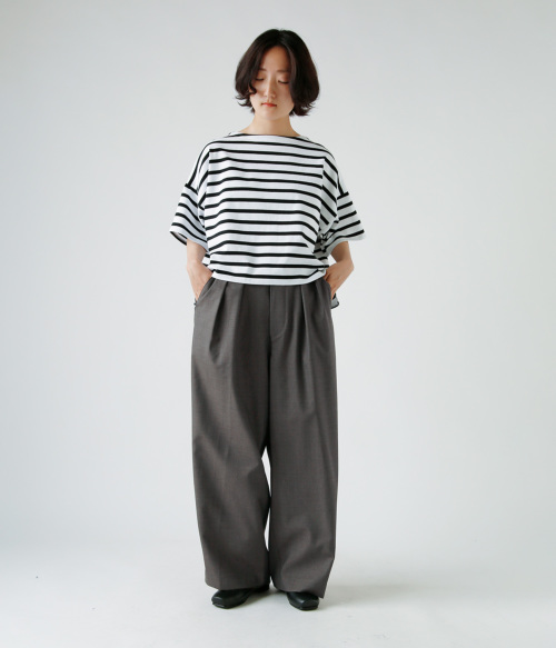WOMEN'S】TOUJOURS（トゥジュー）“2 In-pleat Shorts - SUPER
