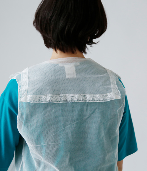 トゥジュー toujours ジレ TOUJOURS トゥジュー ファイン コットン ソフト チュール ジレ