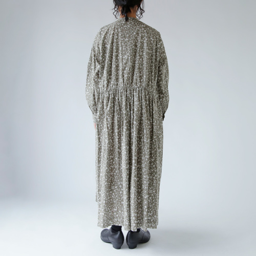 TOUJOURS トゥジュー フラワープリント コットン ストレッチ ドレス