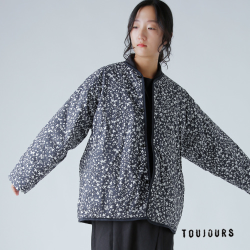 TOUJOURS トゥジュー フラワープリント コットン ストレッチ