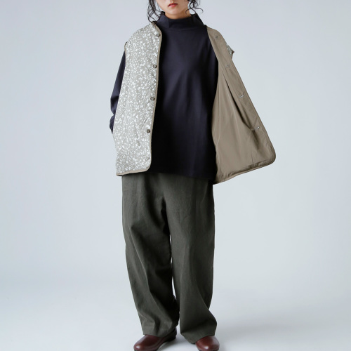 TOUJOURS トゥジュー フラワープリント コットン ストレッチ