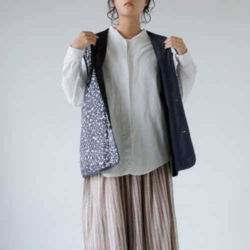 TOUJOURS トゥジュー フラワープリント コットン ストレッチ