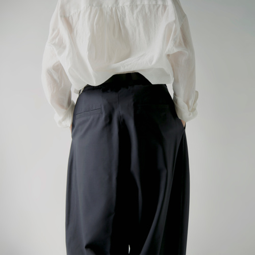 TOUJOURS トゥジュー SUPER120sトロピカルウール パンツ “2 In-pleat