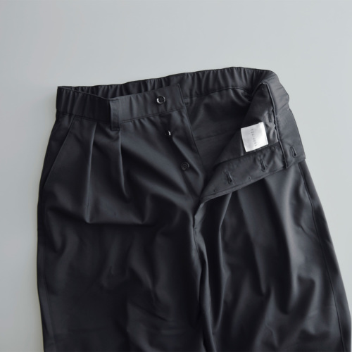 TOUJOURS トゥジュー SUPER120sトロピカルウール パンツ “2 In-pleat