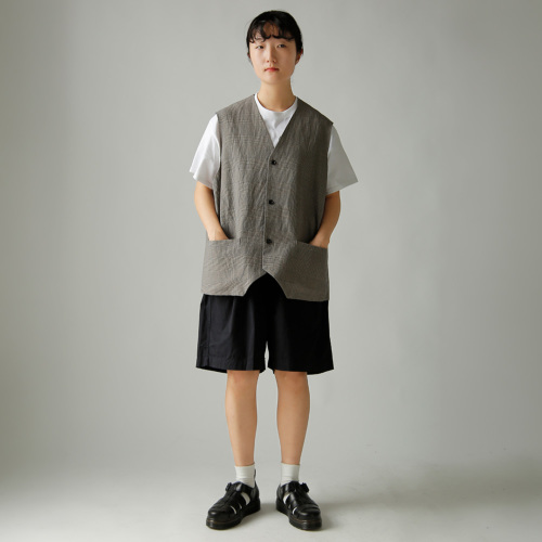 未使用級 25SS タグ付✨toujours Work Pullover ベスト TOUJOURS取扱店 トゥジュ―取扱店 TOUJOU/Work Pullover Vest lien