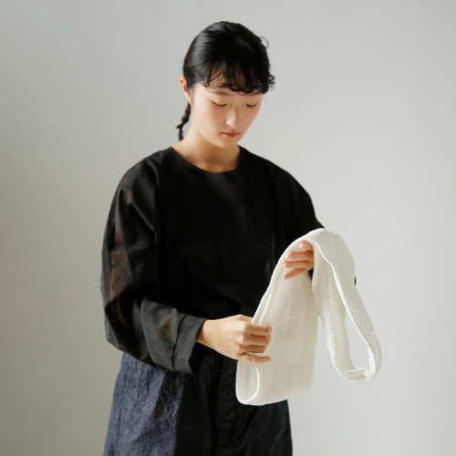 TOUJOURS トゥジュー コットン クロシェレース/カットワーク刺繍